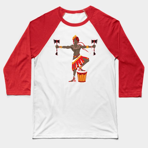 Chango Baseball T-Shirt by The Cuban Witch